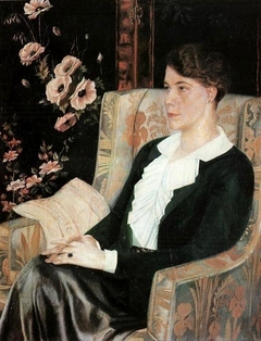 Portrait of Yevdokia Glebova by Pavel Filonov