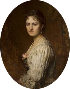 Porträt der Anna Branicka (1863-1953). by Leopold Horovitz
