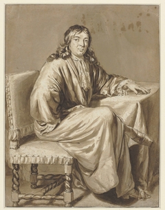 Portret van Cornelis de Man by Caspar Netscher