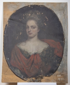 Portret van een onbekende dame by anonymous painter