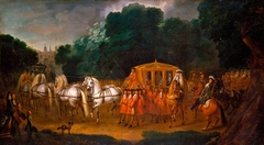 Queen Anne's Procession to the Houses of Parliament by Alexander van Gaelen