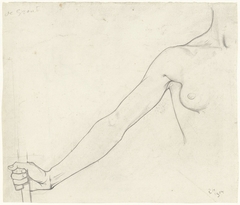 Rechterarm en -borst van een vrouw by Richard Roland Holst