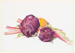 Red Cabbages, Rhubarb and Orange by Charles Demuth