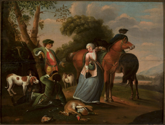 Resting on a hunt by Wenzel Ignaz Brasch