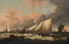 Revenue cutter off the Isle of Wight by Thomas Luny