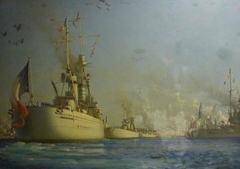 Revue navale à Alger en 1930 by Paul Jobert