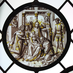 Roundel with the Adoration of the Magi by Anonymous