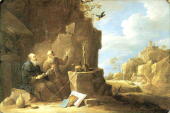 Saint Anthony abbot meets Saint Paul the hermit by David Teniers the Younger