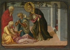 Saint Zeno exorcising the Daughter of Gallienus by Filippo Lippi