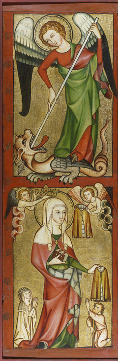 Saints Michael and Elizabeth of Hungary by Rhenish Master ca 1330