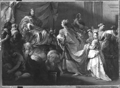 Salomon empfängt die Königin von Saba by Alessandro Gherardini
