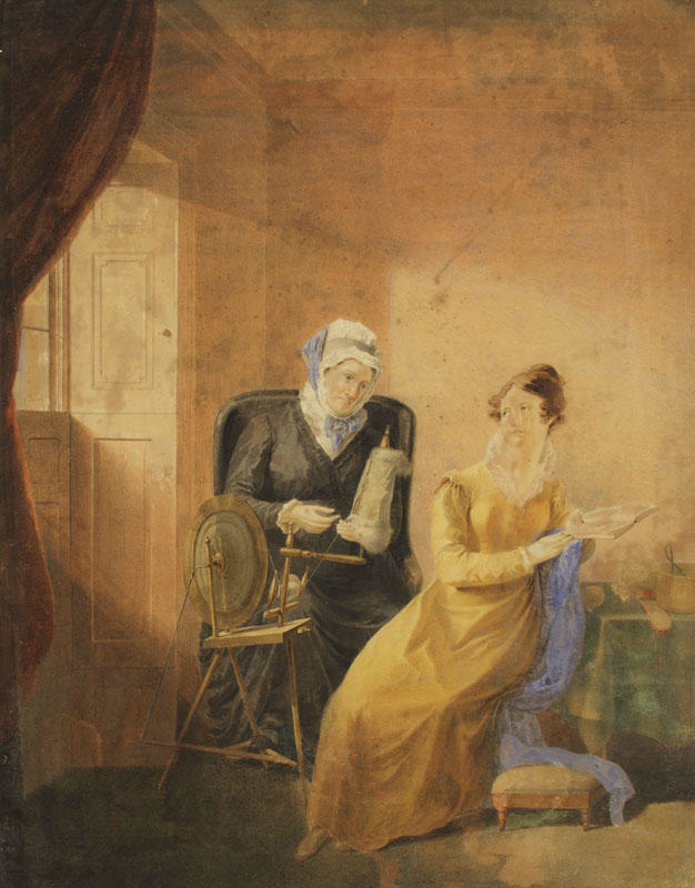 Sarah Murray, Gilfillan's first wife at the Spinning Wheel