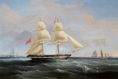 Seascape with the 'Mary Dare' by James Miller Huggins