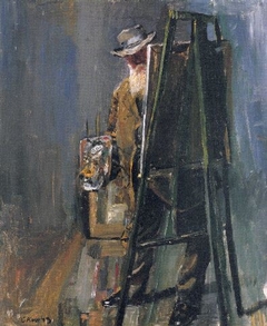 Self-Portrait by the Easel