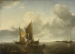 Ships in a Calm by Jan van de Cappelle