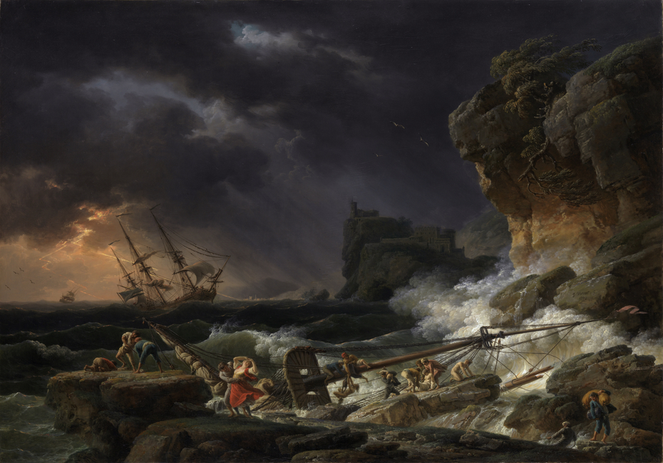 Shipwreck in a Thunderstorm