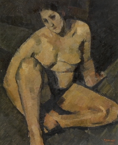 Sitting Nude by Ramah