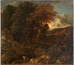 Southern Landscape with Bathers by Cornelis Huysmans