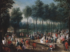 St James's Park and The Mall, after 1745. by Joseph Nickolls