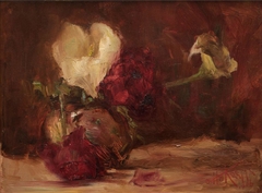 Still Life: Roses and Arum Lilies