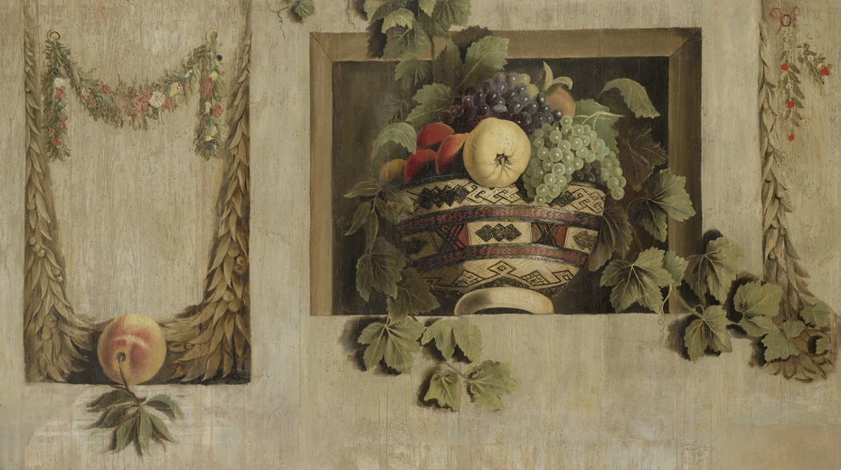 Still Life with Fruit and Flower Garlands