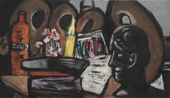 Still life with pallets by Max Beckmann