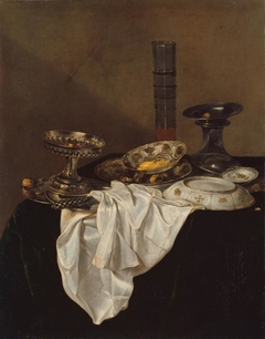 Still life with plates and a beaker, 1649