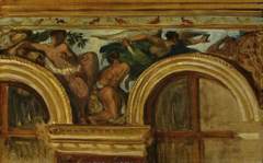 Study for part of the 'Justice' frieze, Palais Bourbon, Paris by Eugène Delacroix