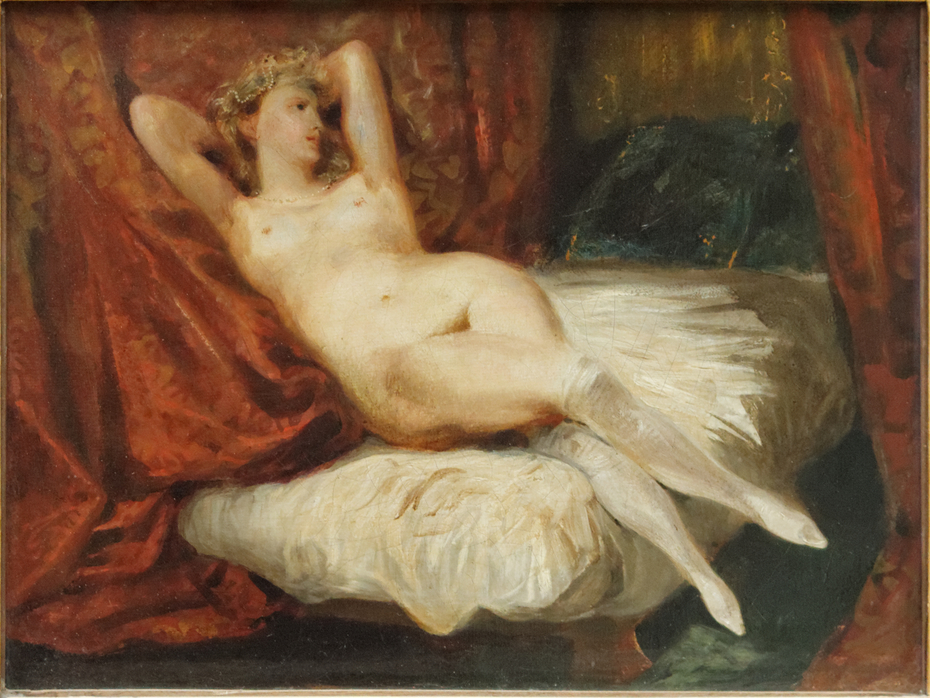 Study of Female Nude Reclining on a Divan