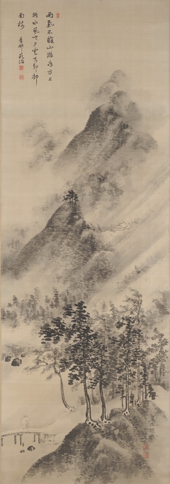 Summer Mountains, Sudden Shower by Chikutō Nakabayashi