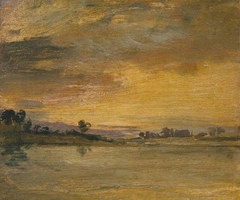 Sunset on the River by J. M. W. Turner
