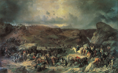 Suvorov Crossing St Gotthard Pass on 13 September 1799 by Alexander Kotzebue