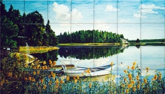 Swedish lake by José Angulo