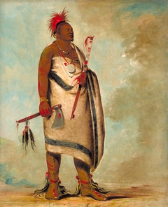 Tchong-tas-sáb-bee, Black Dog, Second Chief by George Catlin