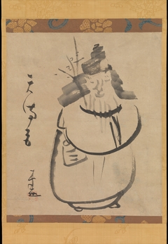 “Tenmangū,” Sugawara no Michizane as Tenjin Traveling to China by Sengai