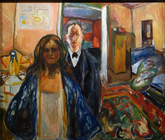 The Artist and his Model by Edvard Munch