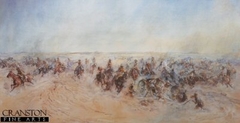 The Charge of the Warwickshire and Worcestershire Yeomanry at Huj