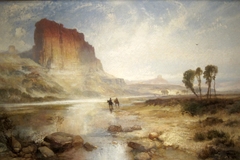 The Cliffs of Green River, Wyoming Territory by Thomas Moran