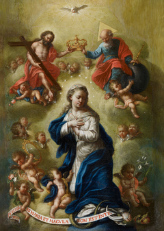 The Coronation of the Virgin by Bernardo Germán de Llórente
