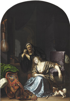 The Death of Lucretia by Frans van Mieris the Elder