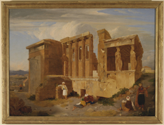 The Erechtheum, Athens, with Figures in the Foreground