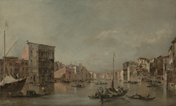 The Grand Canal in Venice with Palazzo Bembo
