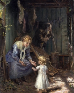 The Holy Family in the workshop by Fritz von Uhde
