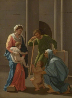 The Holy Family with Saints Elizabeth and John by Anonymous