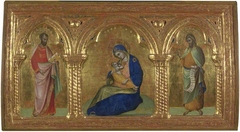 The Madonna of Humility with Saints Mark and John by Lorenzo Veneziano