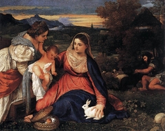 The Madonna of the Rabbit by Titian