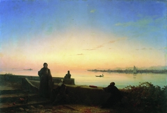 The Mekhitarist Fathers on Lazarus Island, Venice by Ivan Aivazovsky