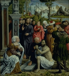The Raising of Lazarus by Master of the Legend of the Magdalen