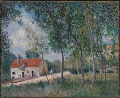 The Road from Moret to Saint-Mammès by Alfred Sisley