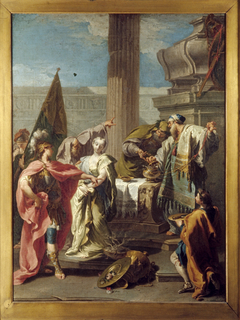 The Sacrifice of Polyxena at the Tomb of Achilles by Giambattista Pittoni